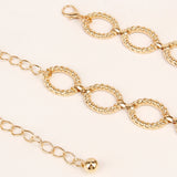 Waist Chain Women Senior Sense Circle Wavy Metal Chain – Stylish Gifts — 9