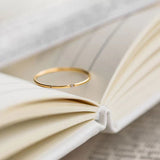 Women's Simple Plain Circle Moissanite Ring – Gifts for Her — 5