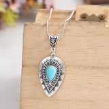 Vintage Carved Water Drop Pendant Bohemian – Jewelry Gift Ideas — 11