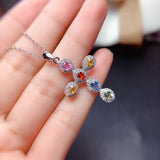 Fashion Colorful Gemstone Pendant Necklace – Jewelry Gift Ideas — 2