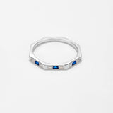 S925 Sterling Silver Stacked Ring Women's Simple – Gifts for Her — 7