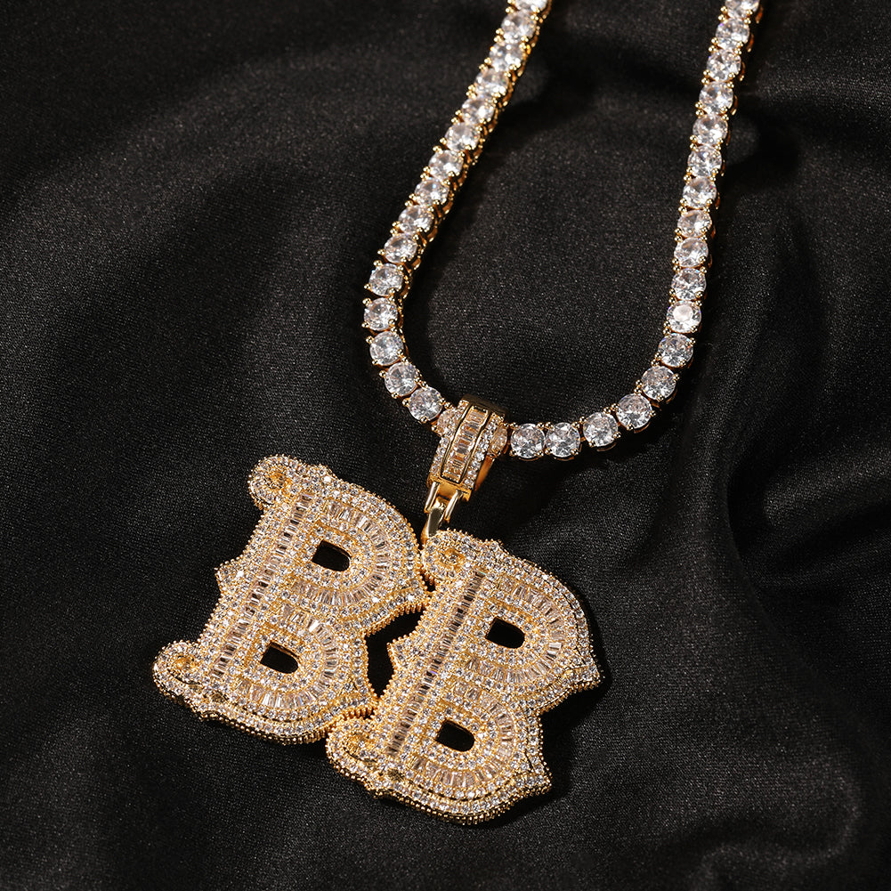 Alphabet Necklace Hip Hop Full Of Diamonds – Jewelry Gift Ideas — 1