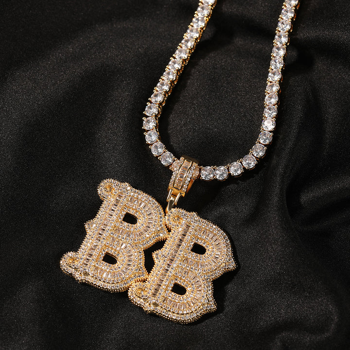 Alphabet Necklace Hip Hop Full Of Diamonds – Jewelry Gift Ideas — 1
