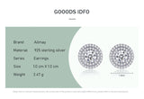 Women's Stylish Round S925 Sterling Silver Stud – Gifts for Her — 4