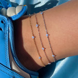 Blue Flower Summer Beach Wind Anklet – Outdoor Gifts — 4