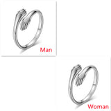 Alloy Simple Hands Hug Ring Opening Adjustable – Jewelry Gift Ideas — 13