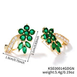 Women's Colorful Zircon Crystal Stud Earrings – Gifts for Her — 9