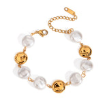 Stainless Steel Pearl Retro Personalized Bracelet – Jewelry Gift Ideas — 4