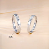 S999 Pure Silver Glacier Couples Openings Couple Rings – Stylish Gifts — 2