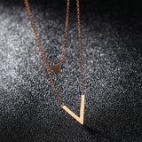 Triangle V necklace – Jewelry Gift Ideas — 8
