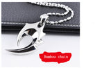 Titanium Steel Men's Wolf Tooth Necklace Pendant – Jewelry Gift Ideas — 4