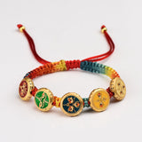 Tibetan Woven Five Gods Of Wealth Carrying Strap – Stylish Gifts — 6
