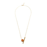 Geometric round wood necklace – Jewelry Gift Ideas — 4