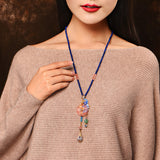 Summer long necklace of ancient ree Thousand Vine – Jewelry Gift Ideas — 5