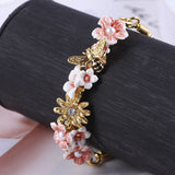 Bee Flowers And Beans Adjustable Bracelet – Jewelry Gift Ideas — 2