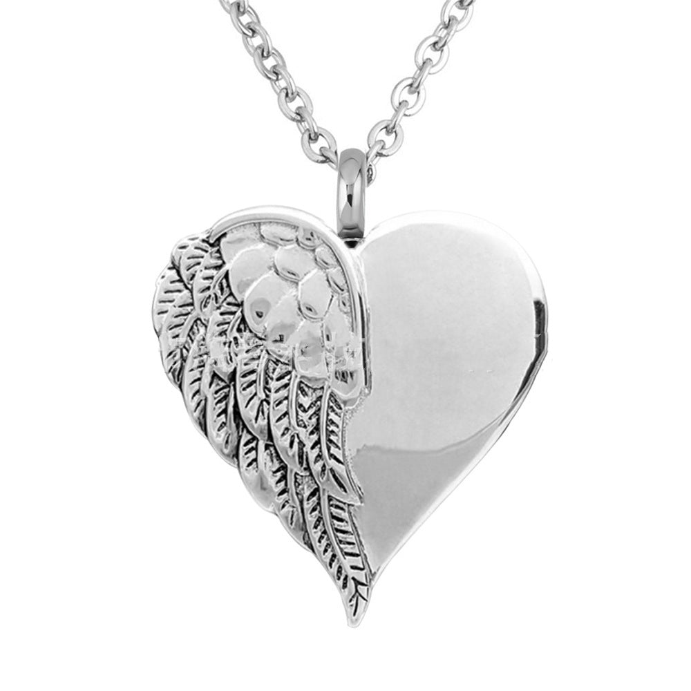 Heart Shaped Wings Perfume Bottle Pendant – Jewelry Gift Ideas — 1