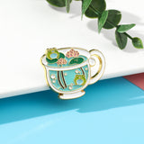 Cute Frog Animal Enamel Pin Brooch Cup – Jewelry Gift Ideas — 1