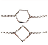 Geometric chain bracelet – Jewelry Gift Ideas — 3