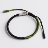 Army Green Navy Blue Mixed Color Braided Bracelet – Jewelry Gift Ideas — 1