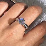 Fashion Six Claw Cubic Zircon Crystal Ring – Stylish Gifts — 3