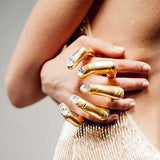 Over-the-top Metal Ring With Diamond-studded Handle – Meaningful Gifts — 5
