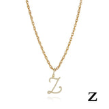 26 Letter Necklace Inset Zircon 18k Gold Necklace – Jewelry Gift Ideas — 7