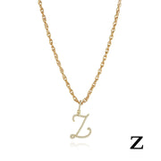 26 Letter Necklace Inset Zircon 18k Gold Necklace – Jewelry Gift Ideas — 7