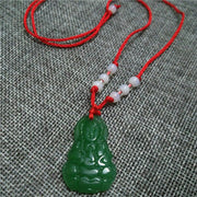 Glass Buddha Guanyin Red Rope Pendant Necklace – Jewelry Gift Ideas — 5