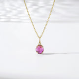 Women's Red Corundum Zircon Necklace – Jewelry Gift Ideas — 2