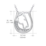 Horsehead Necklace With Micro-Zircon Pendant – Jewelry Gift Ideas — 3