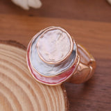 Women's Colorful Oil Three-layer Round Cake Elastic – Gifts for Her — 6