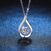 Women's Sterling Silver Pendant Mosonite Necklace – Jewelry Gift Ideas — 1