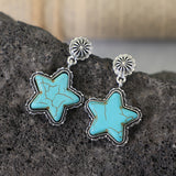 Big Pentagram Earrings Creative Turquoise – Meaningful Gifts — 10