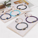 Natural Stone Woven Bracelet Mixed Shape Beads – Jewelry Gift Ideas — 1