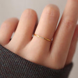 Non-fading Diamond In The Debris Japanese Ring Simple – Surprise Gifts — 9