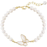 Shell Design Freshwater Pearl Butterfly Bracelet – Jewelry Gift Ideas — 2
