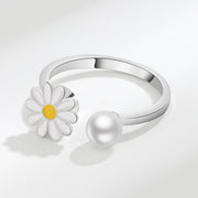 Creative Drip Oil Daisy Rotating Ring – Surprise Gifts — 4
