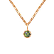 Stainless Steel Necklace With Diamond Birthstone – Jewelry Gift Ideas — 16