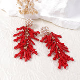 Ocean Coral Womens Pendant Earrings – Jewelry Gift Ideas — 5