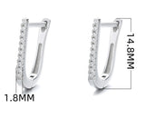 925 Sterling Silver Geometric U-shaped Earrings – Gifts for Her — 12