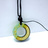 Solid Light Solid Wood Resin Pendant Jade Gold – Jewelry Gift Ideas — 3