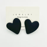 Heart-shaped Earrings Acrylic Simple Advanced – Useful Gifts — 16