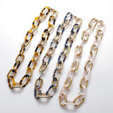 Acetate Acrylic Metal Buckle Stitching Leopard – Jewelry Gift Ideas — 2