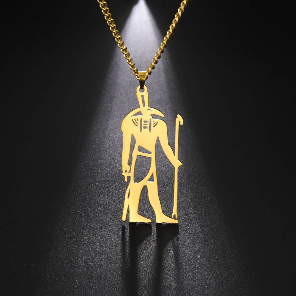 Egyptian Desert With God Of Storms Set Pendant – Jewelry Gift Ideas — 1