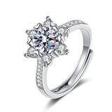 Women's Niche Snowflake Moissanite 925 Sterling Silver – Gifts for Her — 4