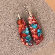 Geometric Flower Shape Pendant Earrings – Jewelry Gift Ideas — 10