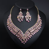 Creative Crystal Collarbone Necklace Earring Set – Jewelry Gift Ideas — 6