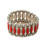 Statement Vintage Inlaid Resin Marquise Stretch – Jewelry Gift Ideas — 2