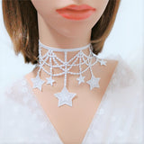 Sexy Lace Five Pointed Star Pendant Collar Female – Jewelry Gift Ideas — 7