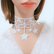Sexy Lace Five Pointed Star Pendant Collar Female – Jewelry Gift Ideas — 7